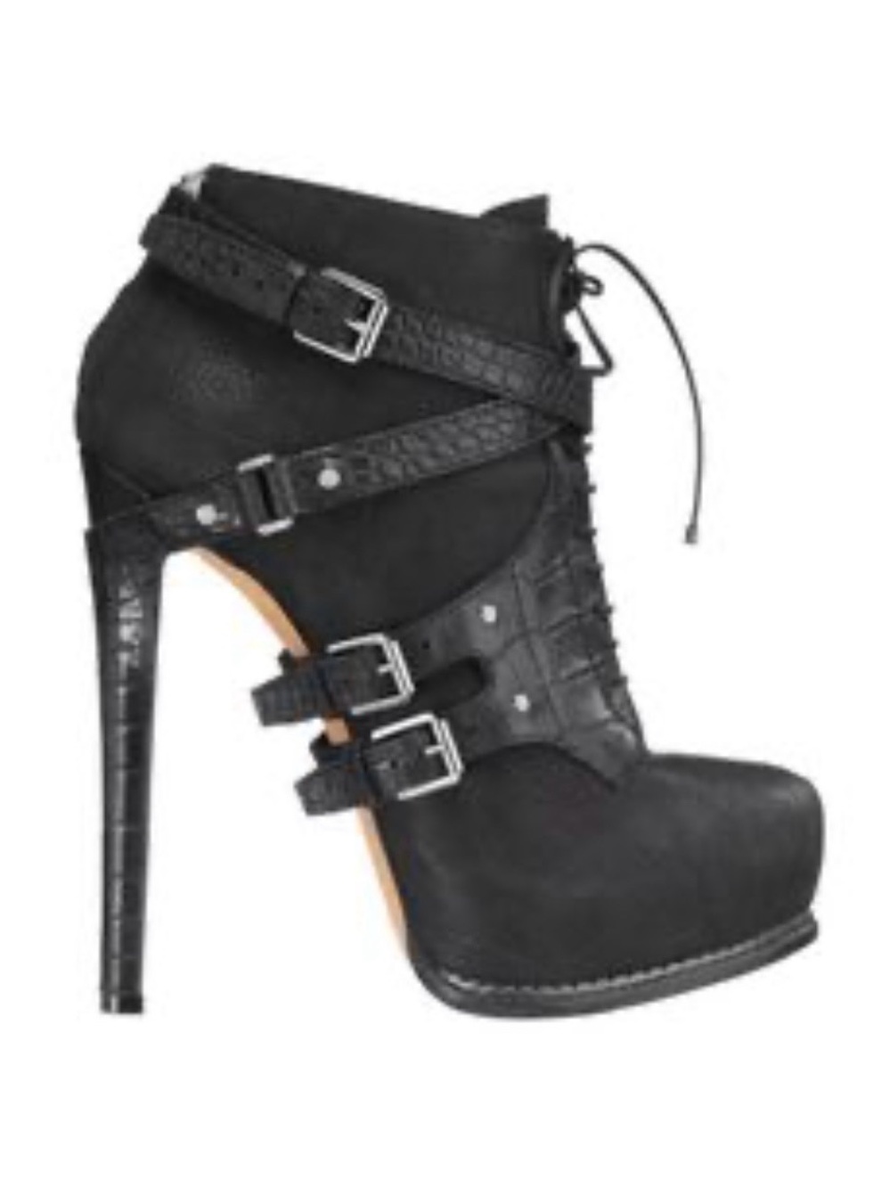 Rare Archival Christian Dior 2011 Guetre Lac-Up Harness Boots Sz:40.5